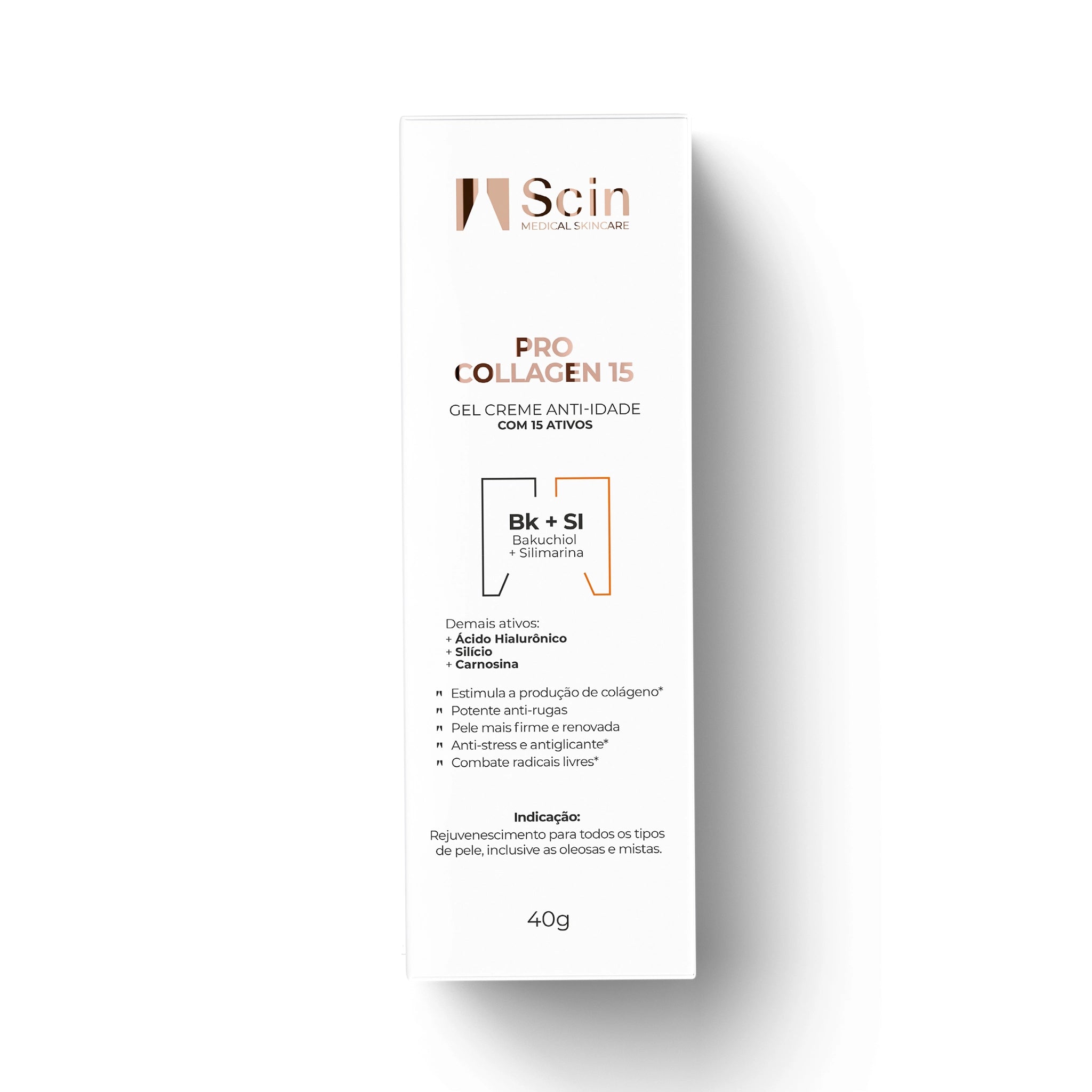 PRO COLLAGEN 15 - GEL CREME ANTI-IDADE COM 15 ATIVOS